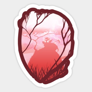 Serene Sunset Sticker